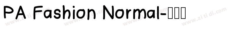 PA Fashion Normal字体转换